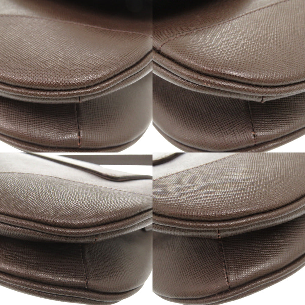 BURBERRY Handbag 20230824 leather Brown Vintage logo