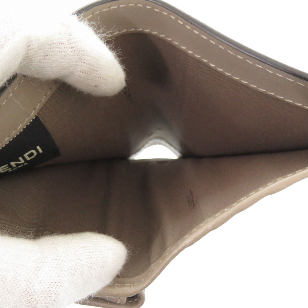 FENDI Bifold Wallet 8M0387 leather beige Ehuise Fendi