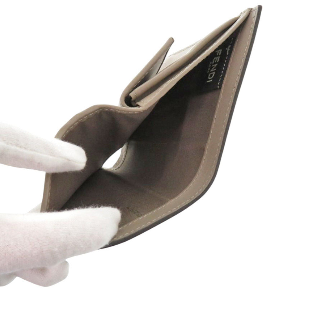 FENDI Bifold Wallet 8M0387 leather beige Ehuise Fendi