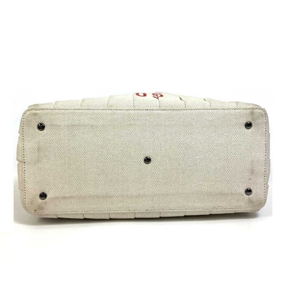 Valentino Garavani Handbag canvas Beige / red Atelier Brisse Edition Women Used Authentic