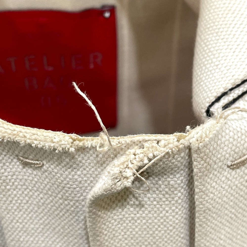 Valentino Garavani Handbag canvas Beige / red Atelier Brisse Edition Women Used Authentic