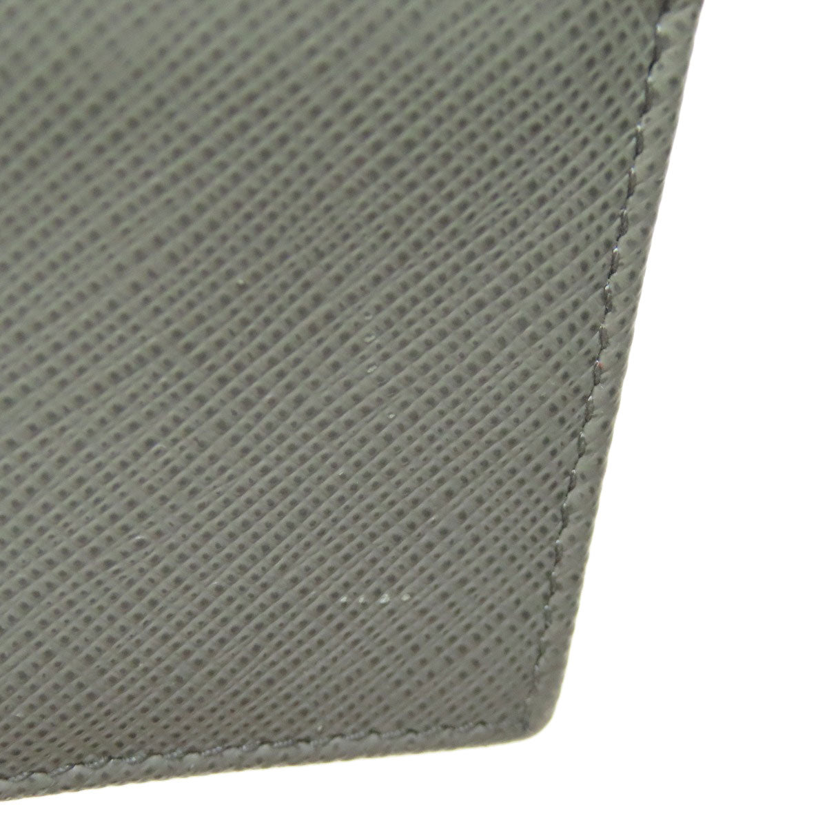 PRADA Card Case Safiano gray Fiocco
