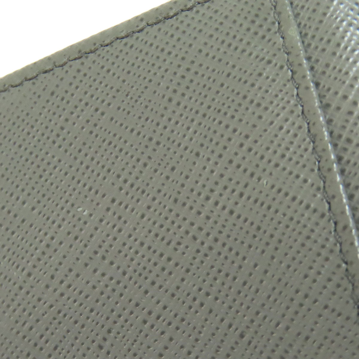 PRADA Card Case Safiano gray Fiocco