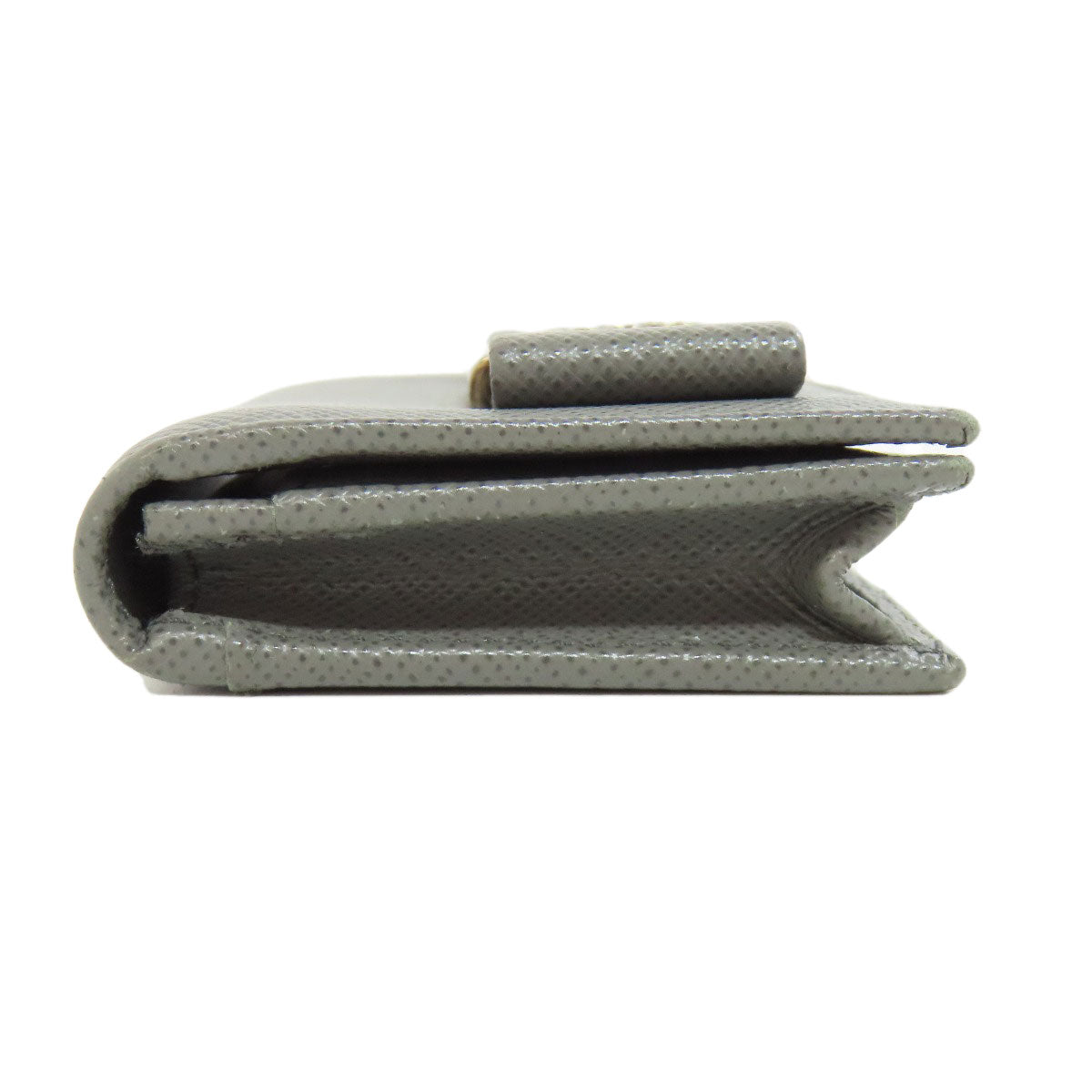 PRADA Card Case Safiano gray Fiocco