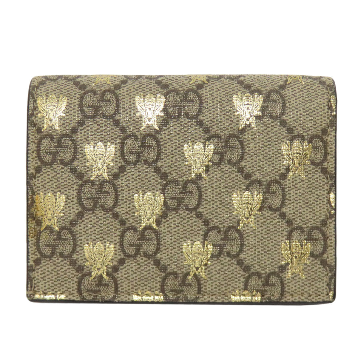 GUCCI Bifold Wallet 508757 PVC Brown GG Supreme B