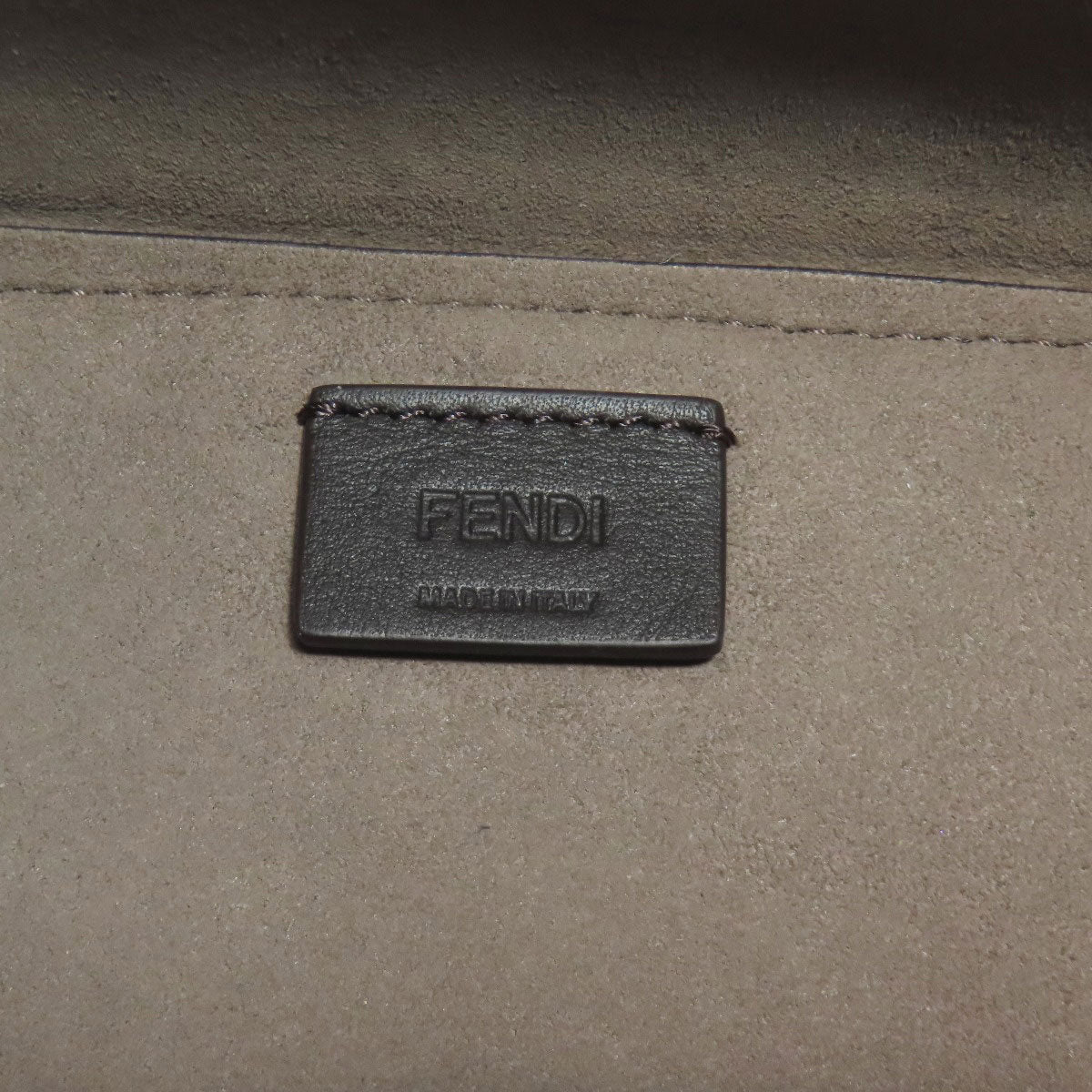 FENDI Shoulder Bag Calfskin gray Origami Mini