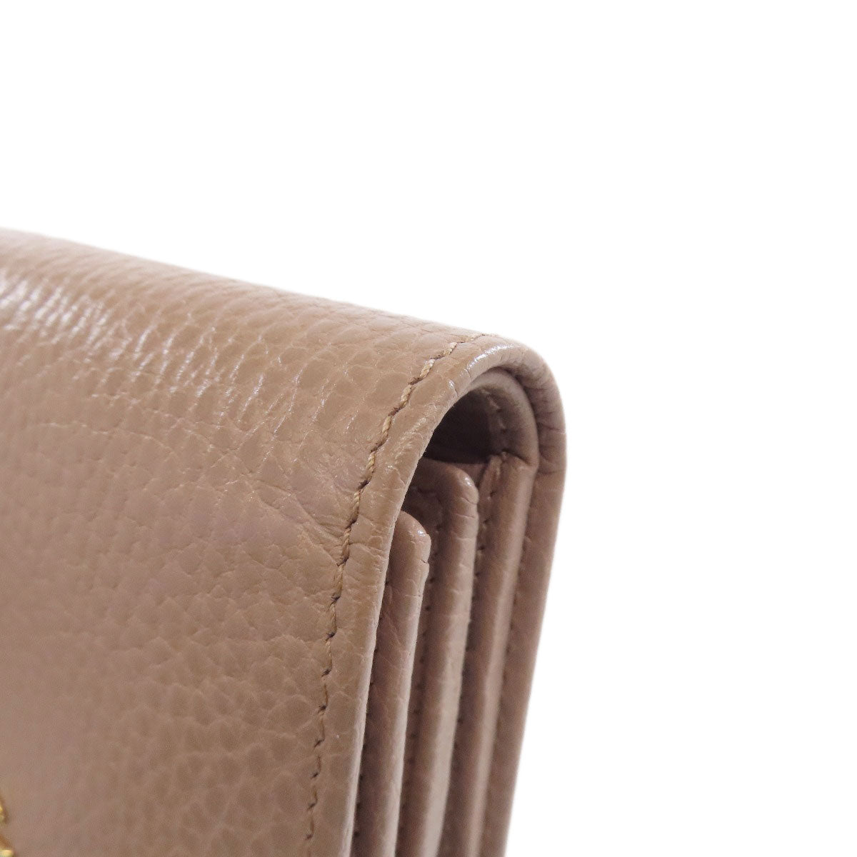 GUCCI Bifold Wallet 593587 leather beige Double G GG Marmont Medium Wallet