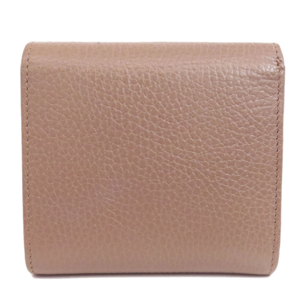 GUCCI Bifold Wallet 593587 leather beige Double G GG Marmont Medium Wallet