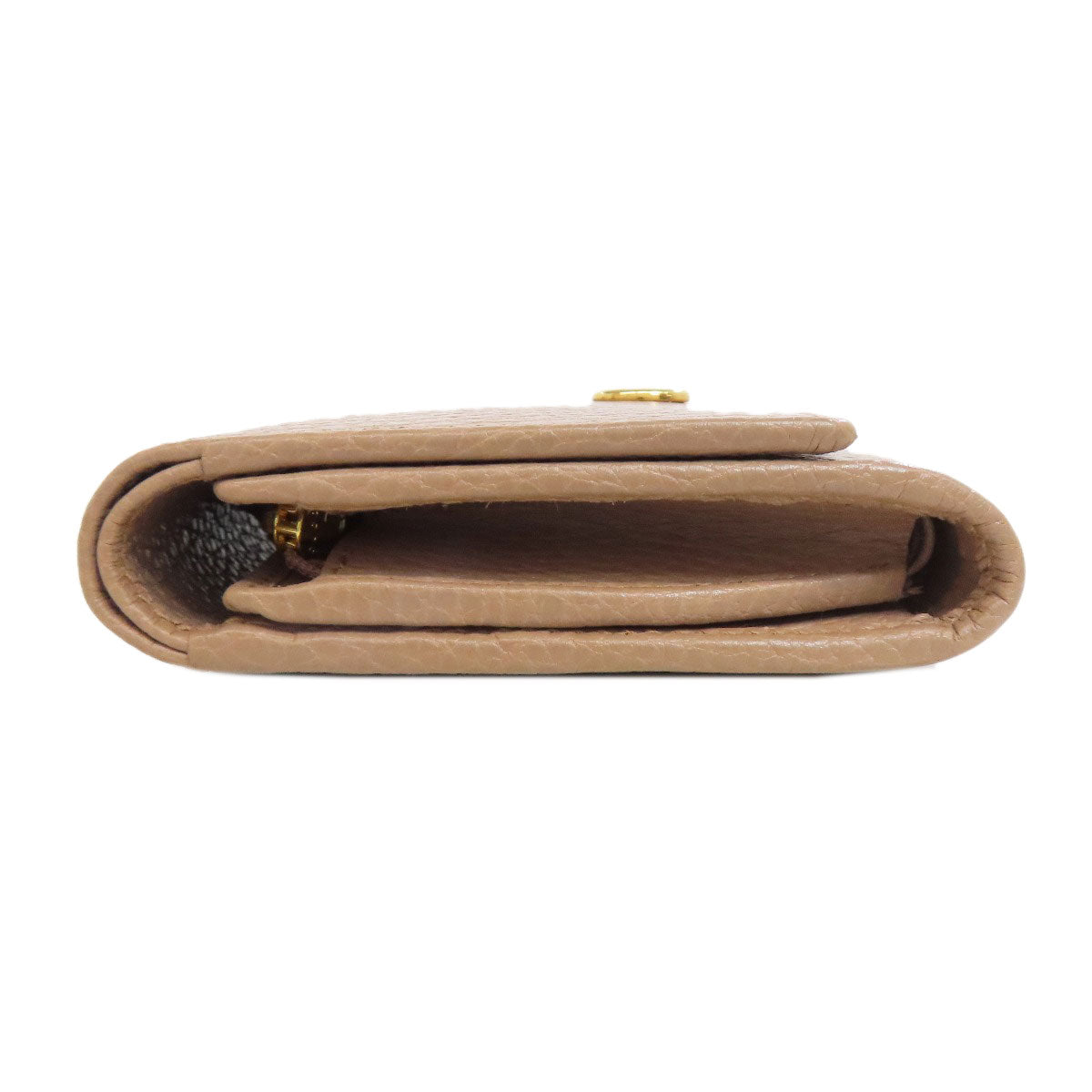 GUCCI Bifold Wallet 593587 leather beige Double G GG Marmont Medium Wallet