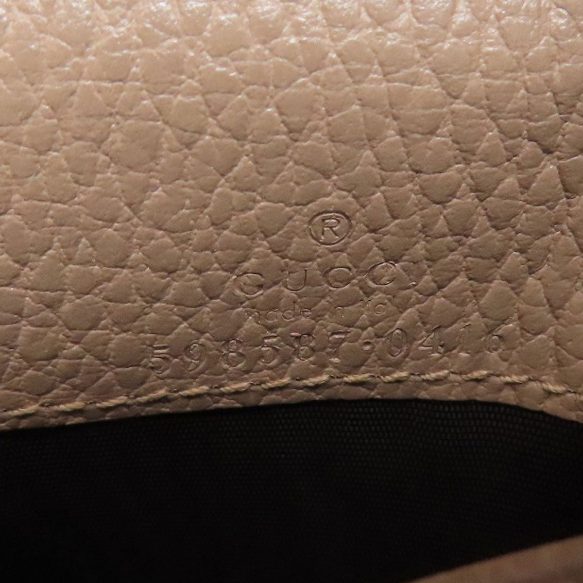 GUCCI Bifold Wallet 593587 leather beige Double G GG Marmont Medium Wallet