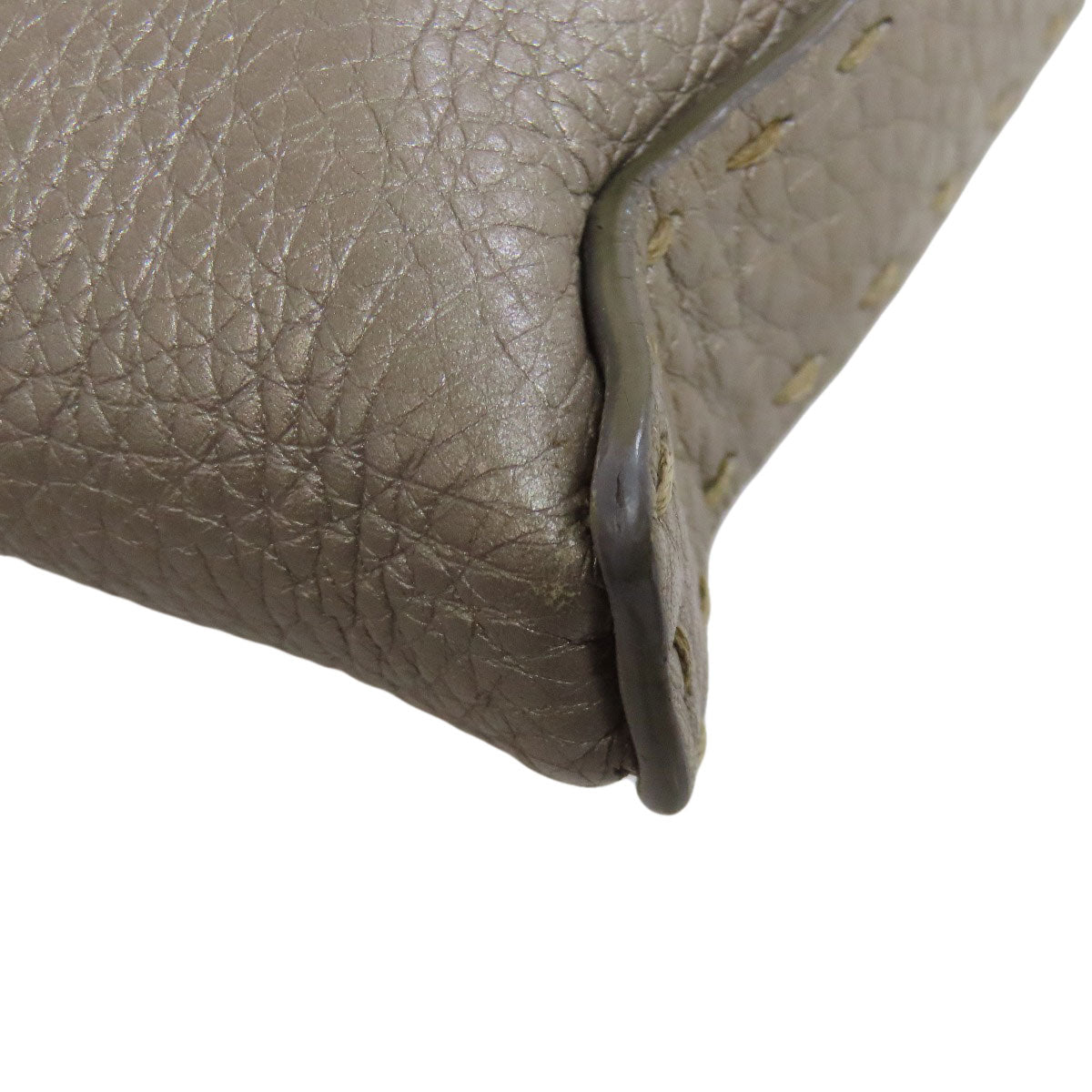 FENDI Shoulder Bag Calfskin gray Celeria