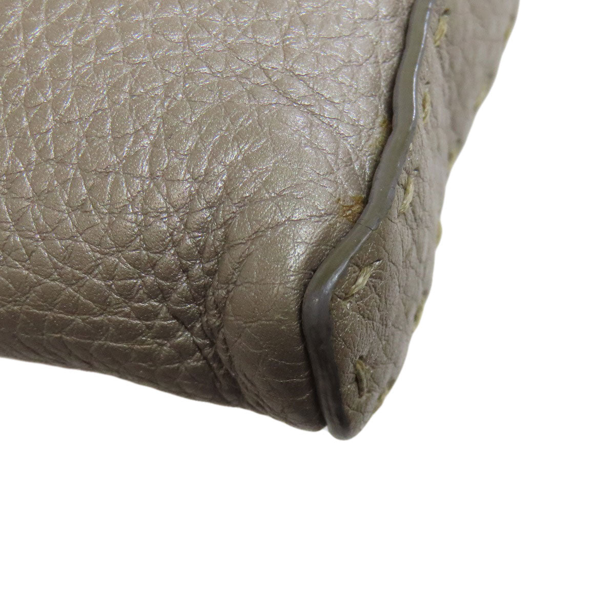 FENDI Shoulder Bag Calfskin gray Celeria