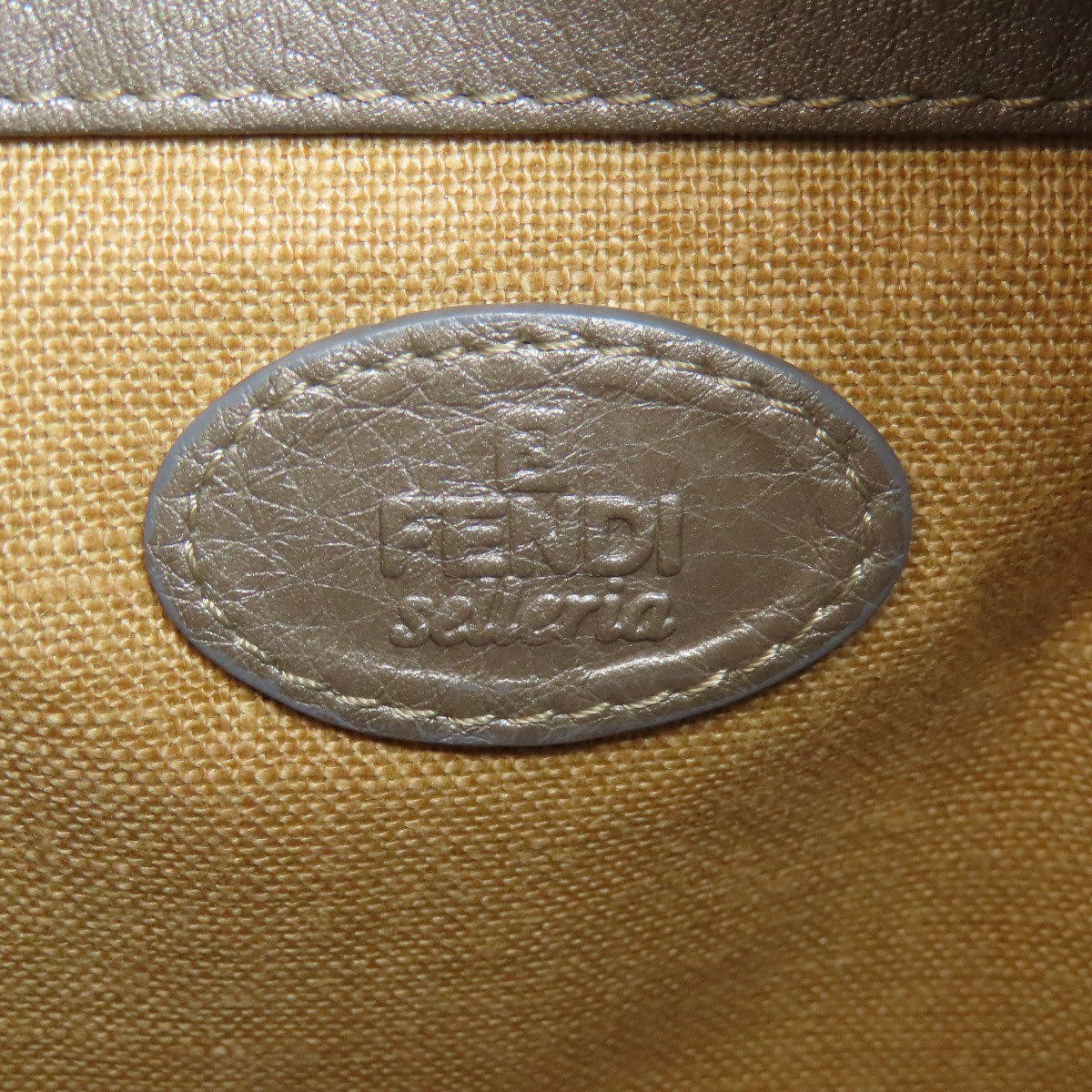 FENDI Shoulder Bag Calfskin gray Celeria