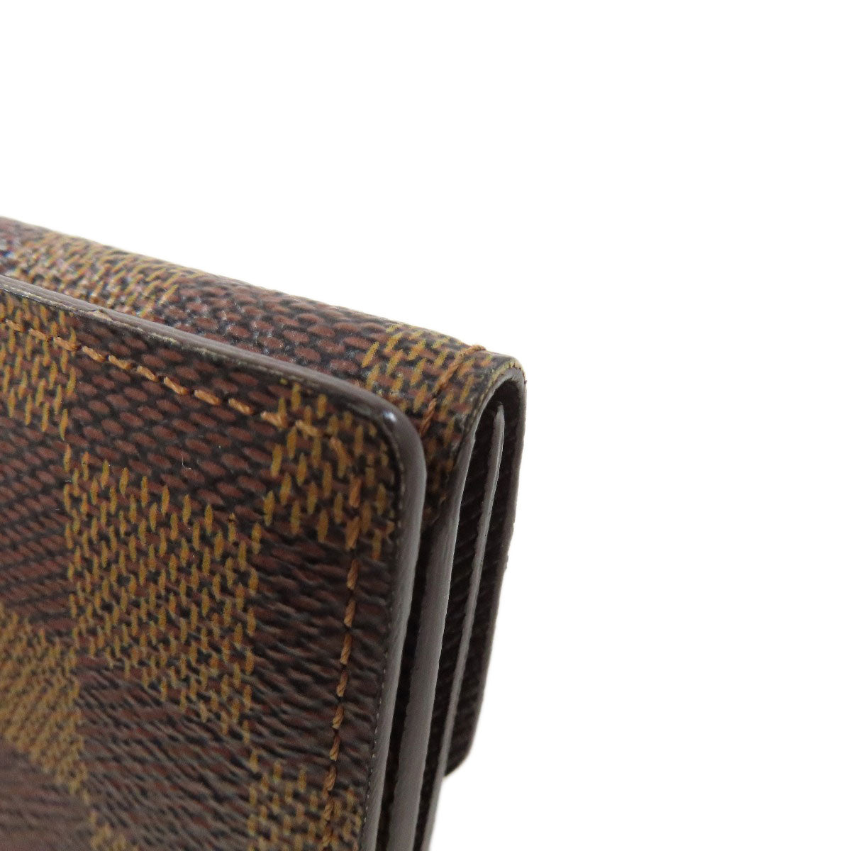 LOUIS VUITTON Coin case N62925 Damier canvas Brown Ludlow