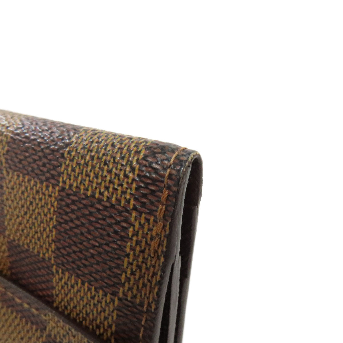 LOUIS VUITTON Coin case N62925 Damier canvas Brown Ludlow