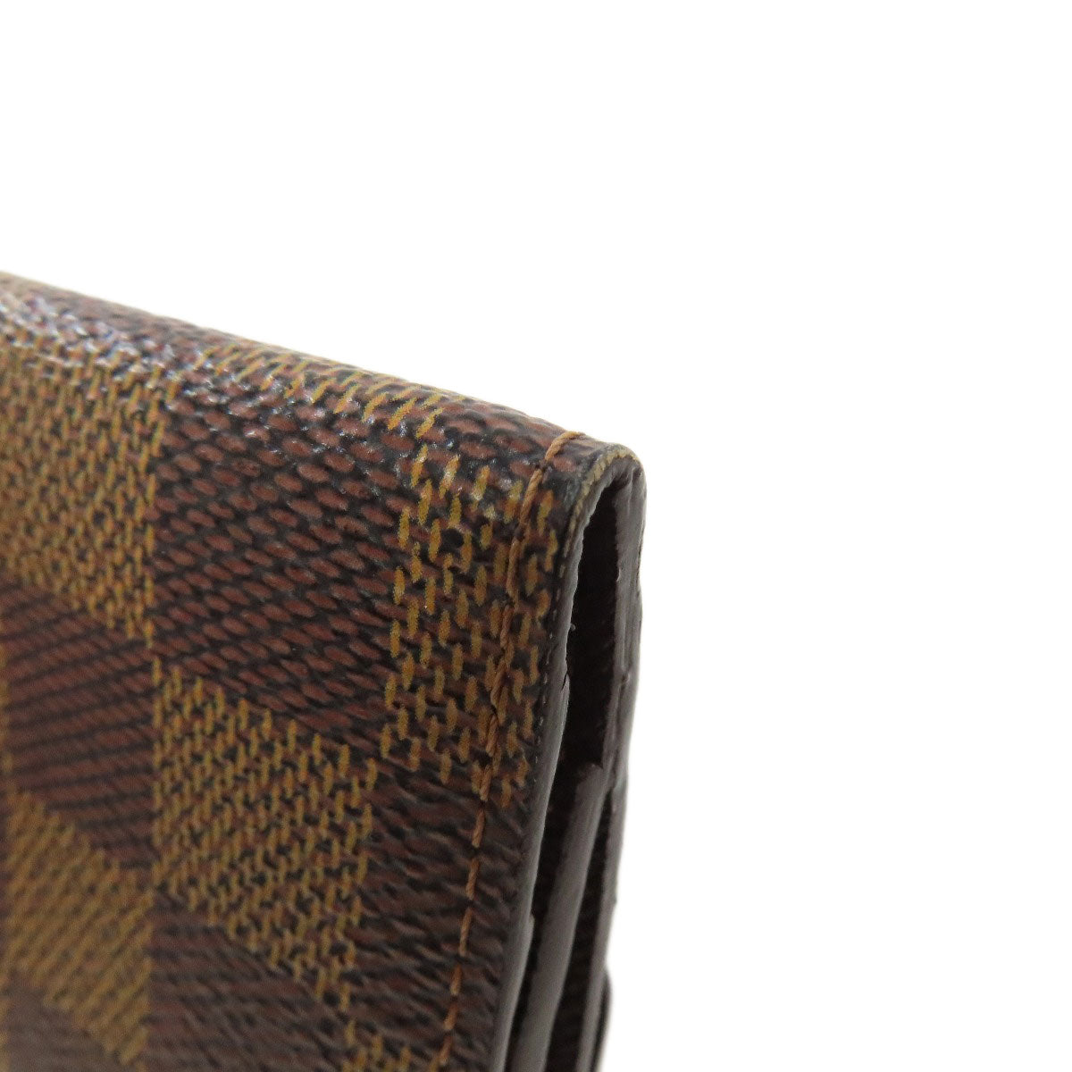 LOUIS VUITTON Coin case N62925 Damier canvas Brown Ludlow