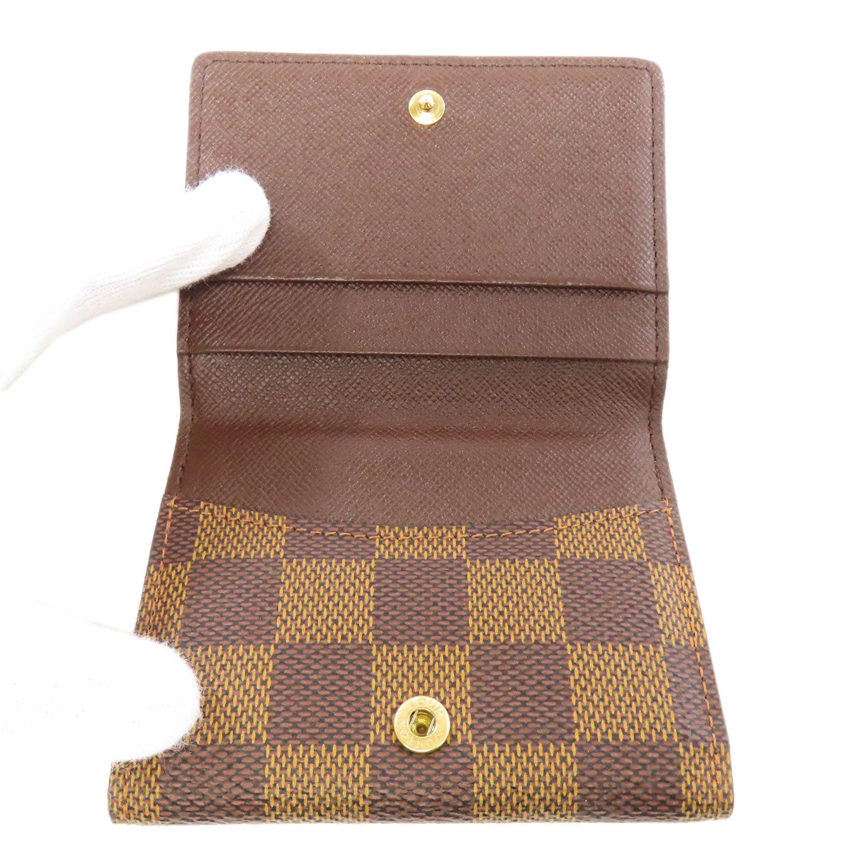 LOUIS VUITTON Coin case N62925 Damier canvas Brown Ludlow
