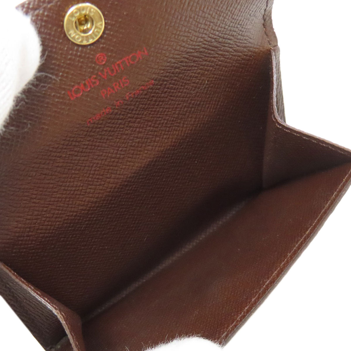 LOUIS VUITTON Coin case N62925 Damier canvas Brown Ludlow