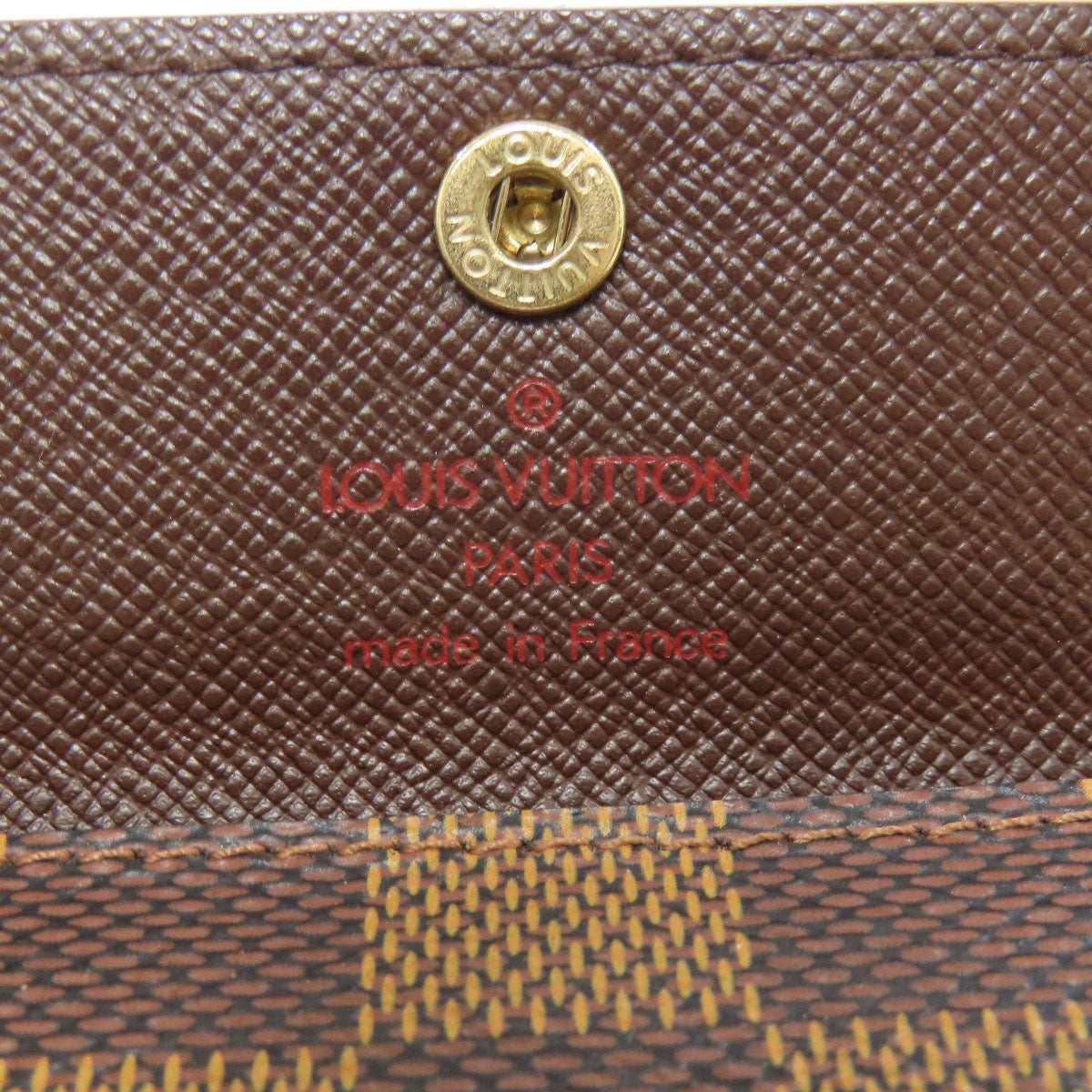 LOUIS VUITTON Coin case N62925 Damier canvas Brown Ludlow