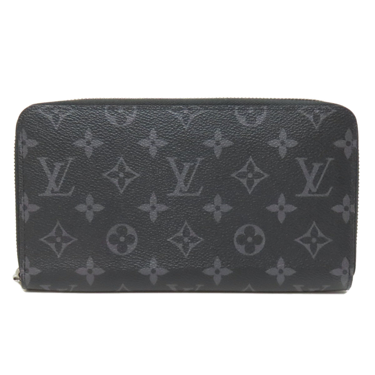 LOUIS VUITTON Long Wallet Purse M82081 Monogram Eclipse black Zippy Organizer NM