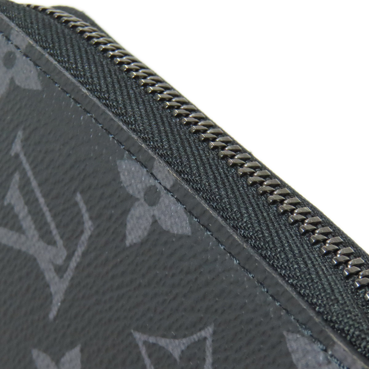 LOUIS VUITTON Long Wallet Purse M82081 Monogram Eclipse black Zippy Organizer NM