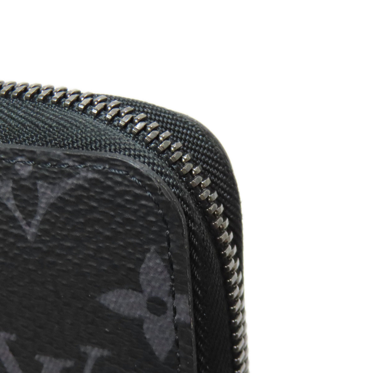 LOUIS VUITTON Long Wallet Purse M82081 Monogram Eclipse black Zippy Organizer NM