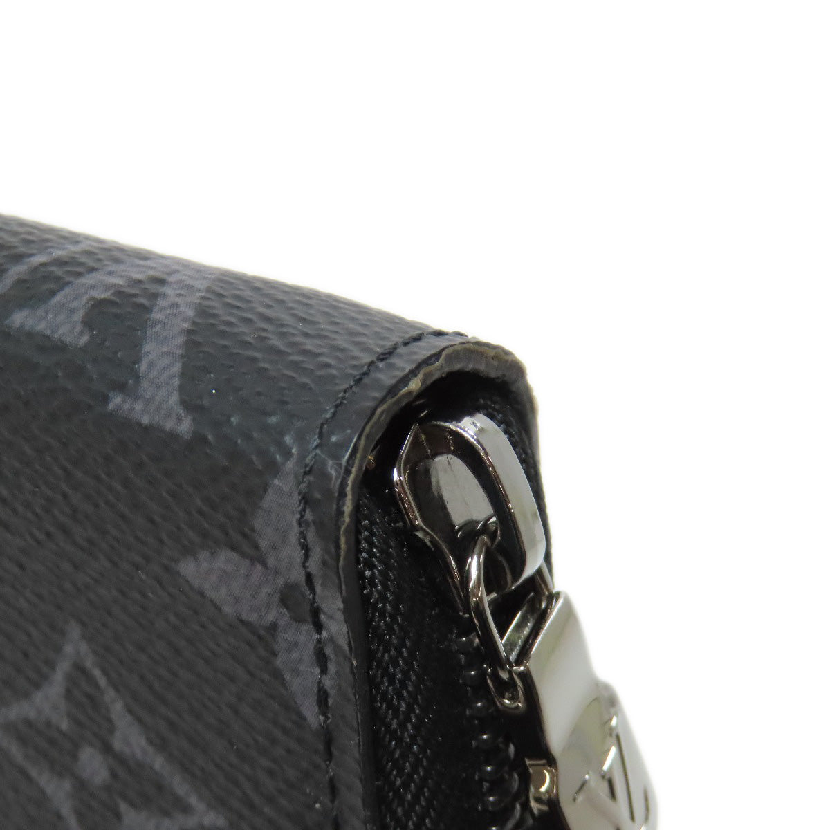 LOUIS VUITTON Long Wallet Purse M82081 Monogram Eclipse black Zippy Organizer NM