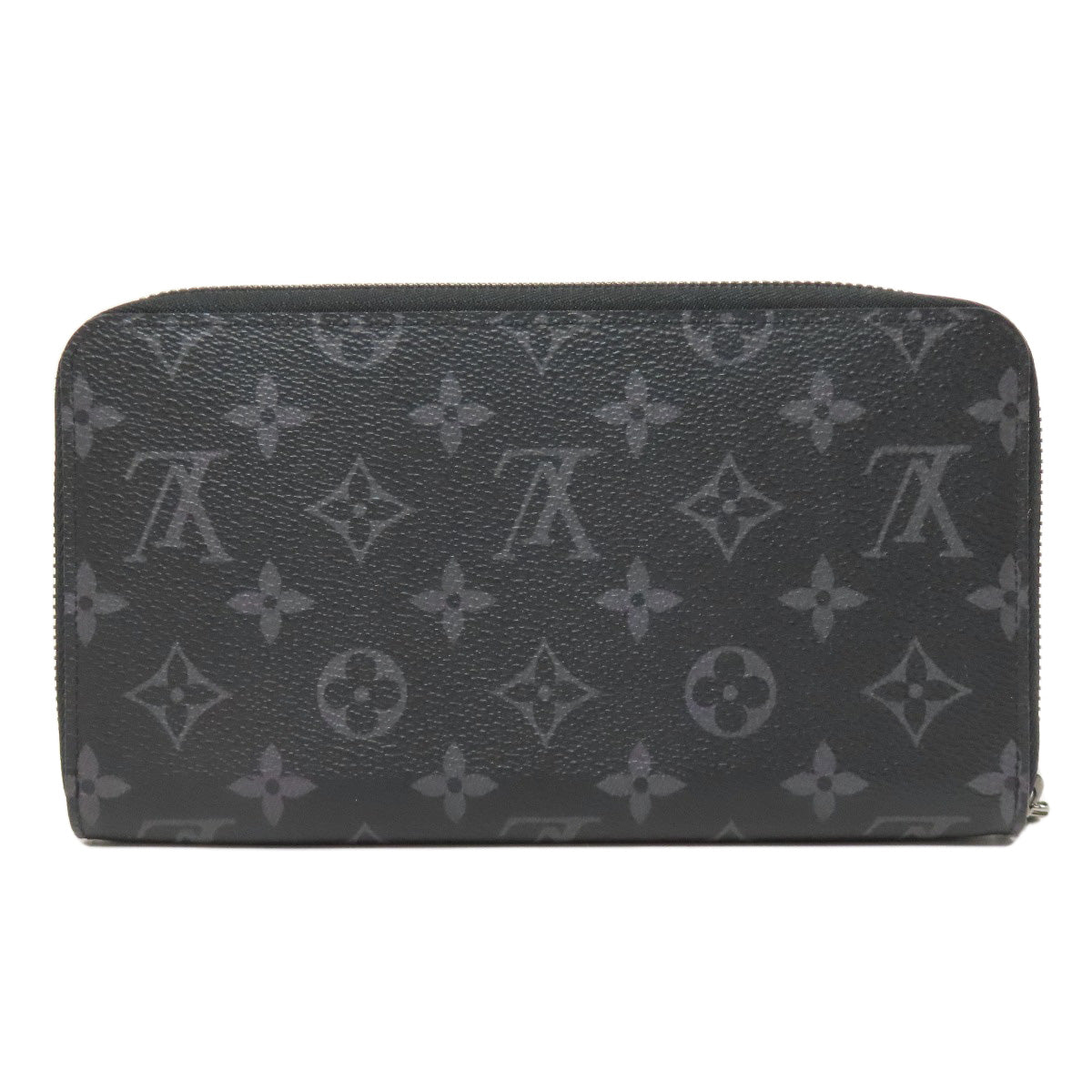 LOUIS VUITTON Long Wallet Purse M82081 Monogram Eclipse black Zippy Organizer NM