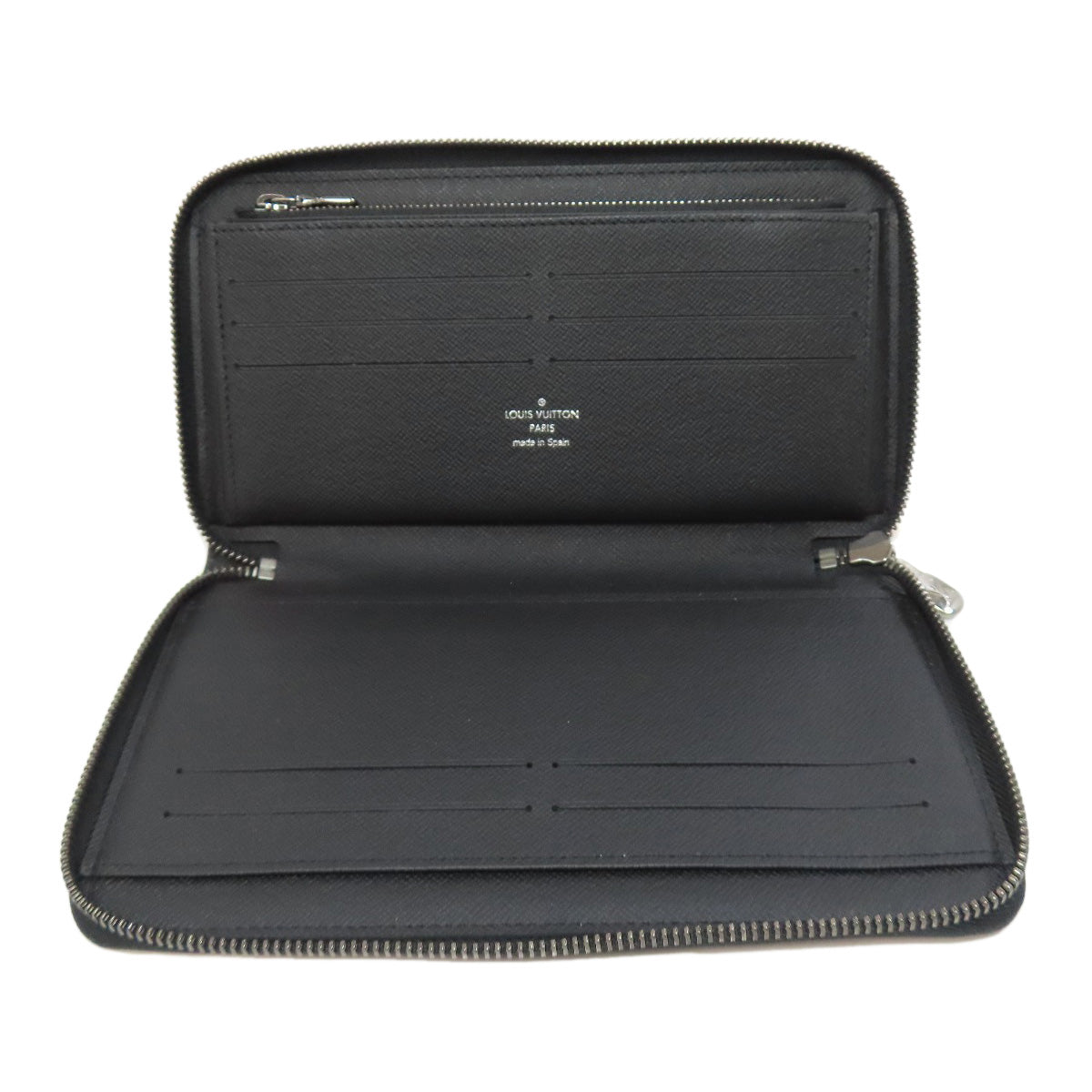 LOUIS VUITTON Long Wallet Purse M82081 Monogram Eclipse black Zippy Organizer NM