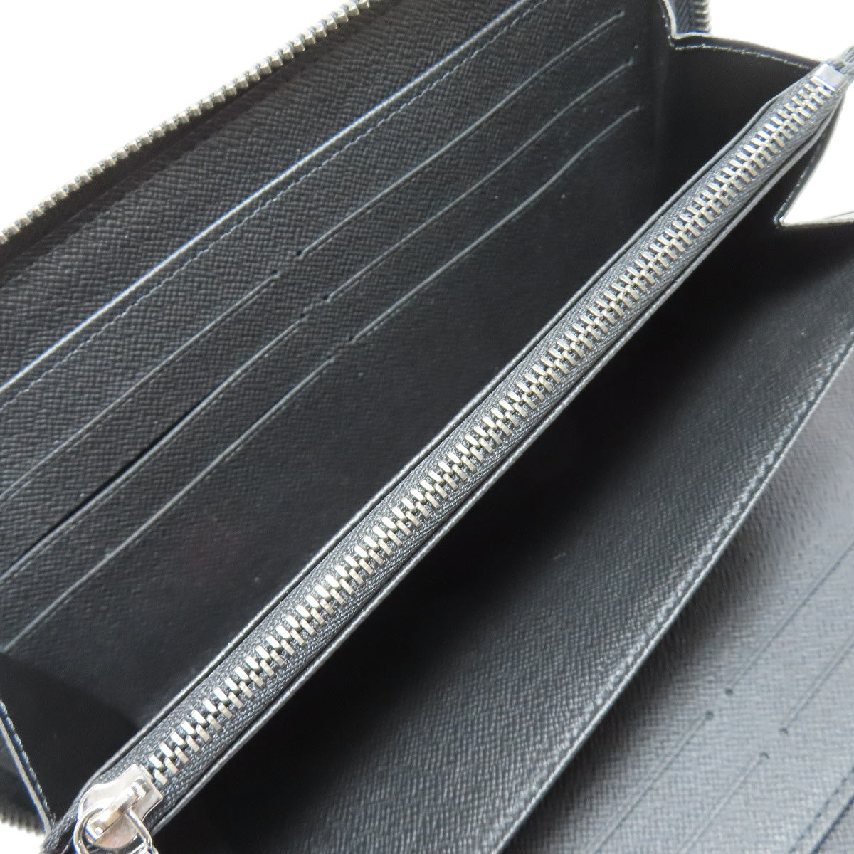 LOUIS VUITTON Long Wallet Purse M82081 Monogram Eclipse black Zippy Organizer NM