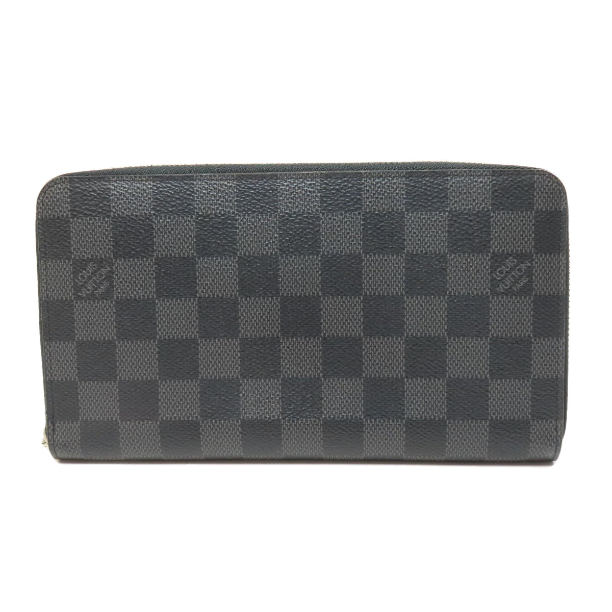 LOUIS VUITTON Long Wallet Purse N60111 Damier canvas gray Zippy Organizer NM