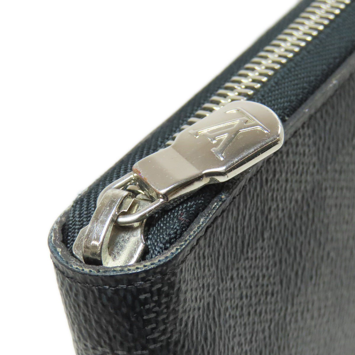 LOUIS VUITTON Long Wallet Purse N60111 Damier canvas gray Zippy Organizer NM