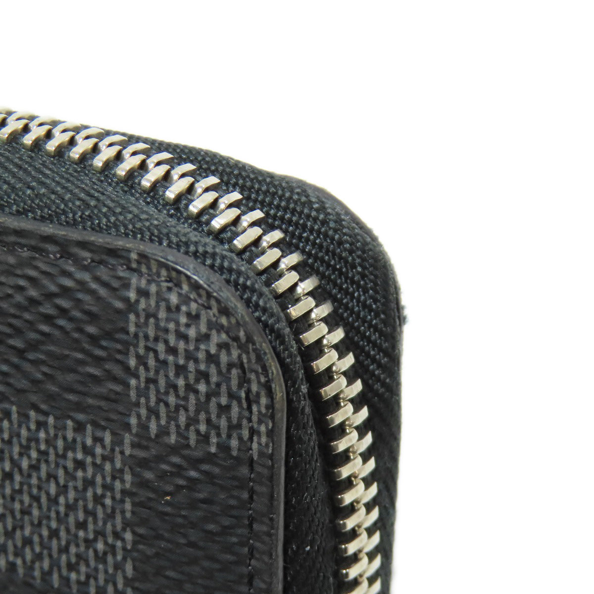 LOUIS VUITTON Long Wallet Purse N60111 Damier canvas gray Zippy Organizer NM