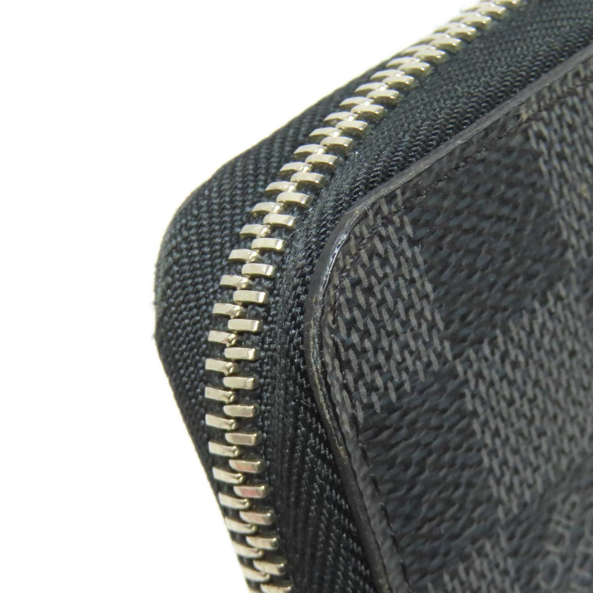 LOUIS VUITTON Long Wallet Purse N60111 Damier canvas gray Zippy Organizer NM
