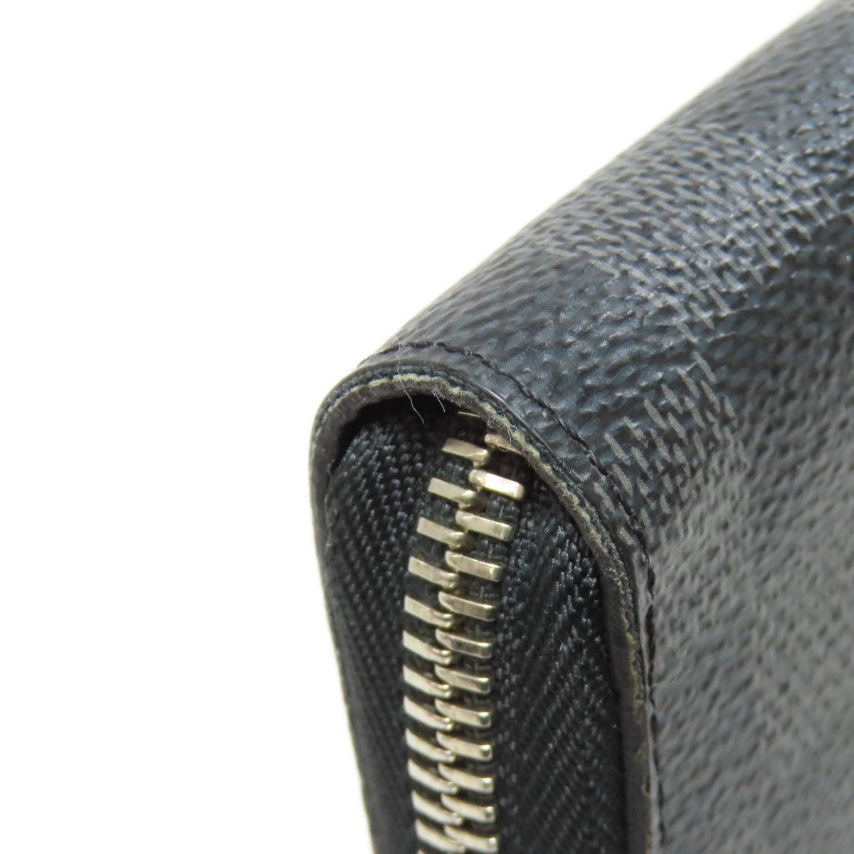 LOUIS VUITTON Long Wallet Purse N60111 Damier canvas gray Zippy Organizer NM