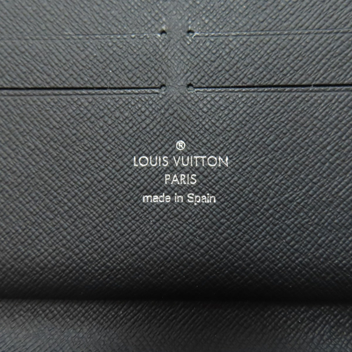 LOUIS VUITTON Long Wallet Purse N60111 Damier canvas gray Zippy Organizer NM