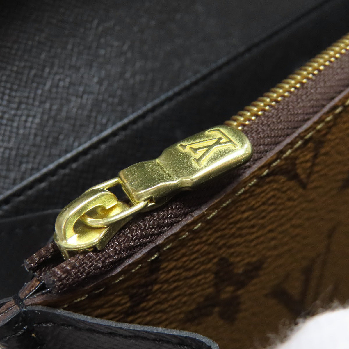 LOUIS VUITTON Long Wallet Purse M80726 Monogram Giant Brown Portefeuille Sara