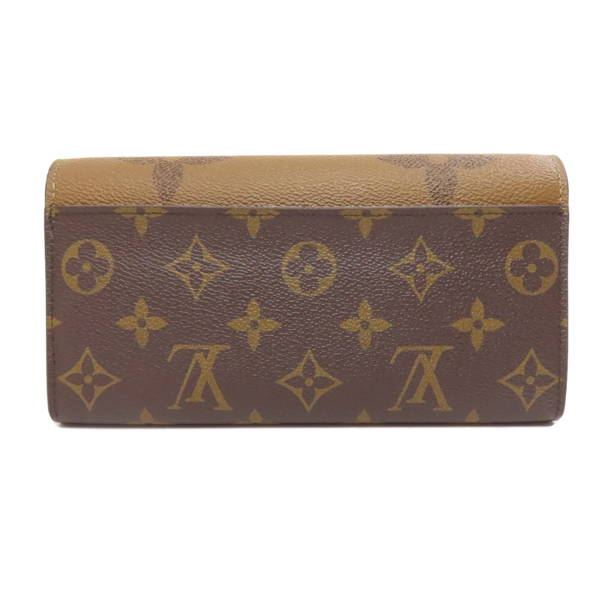 LOUIS VUITTON Long Wallet Purse M80726 Monogram Giant Brown Portefeuille Sara