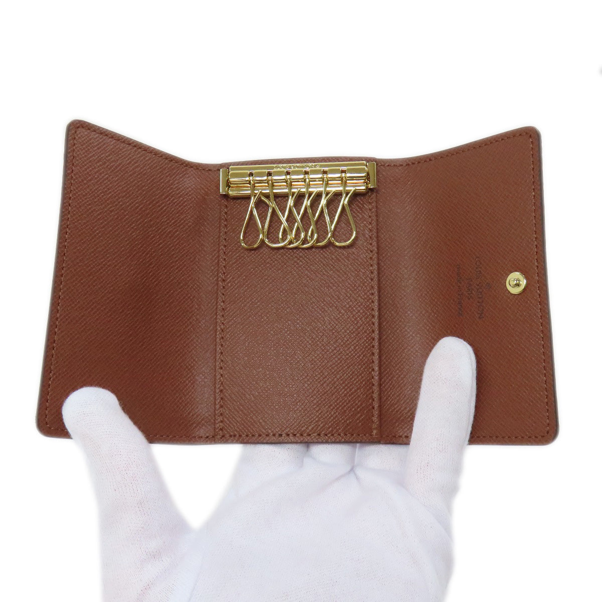 LOUIS VUITTON Key case Key holder M62630 Monogram canvas Brown Multicles6