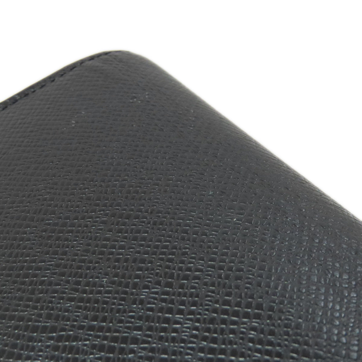 LOUIS VUITTON Long Wallet Purse M32654 Taiga Leather black Portefeuille・Brazza Former