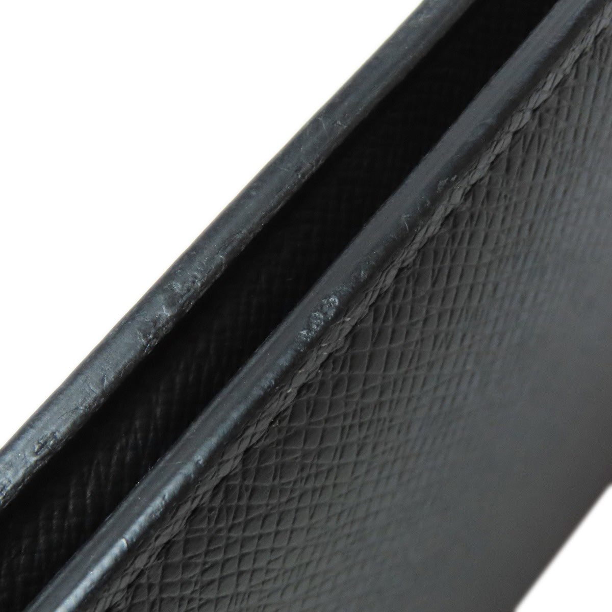 LOUIS VUITTON Long Wallet Purse M32654 Taiga Leather black Portefeuille・Brazza Former