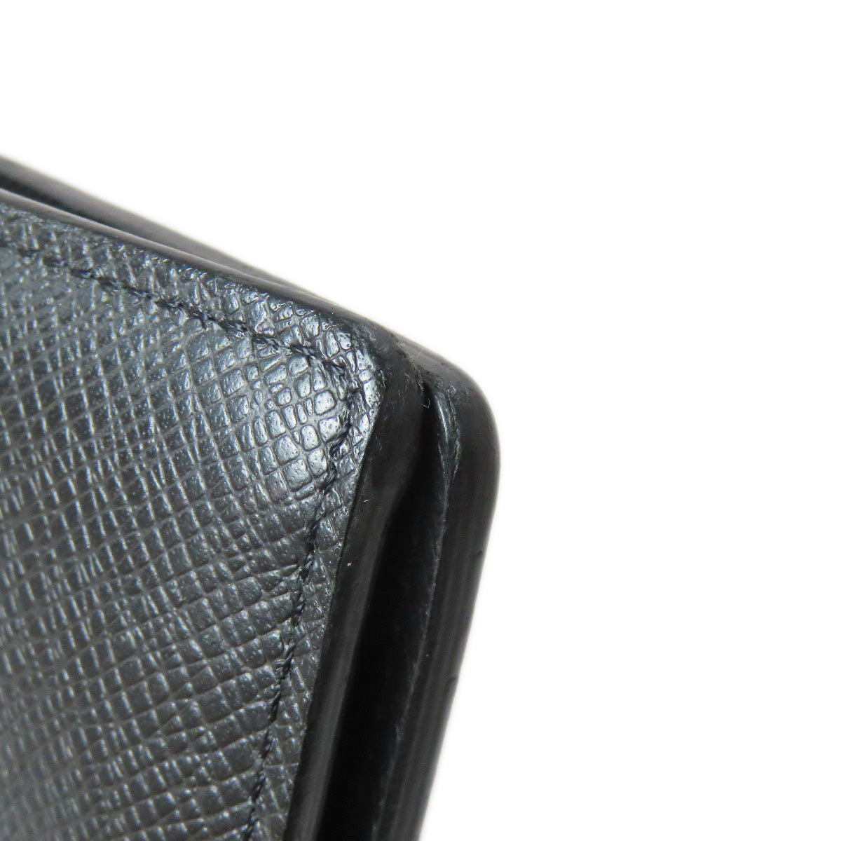 LOUIS VUITTON Long Wallet Purse M32654 Taiga Leather black Portefeuille・Brazza Former