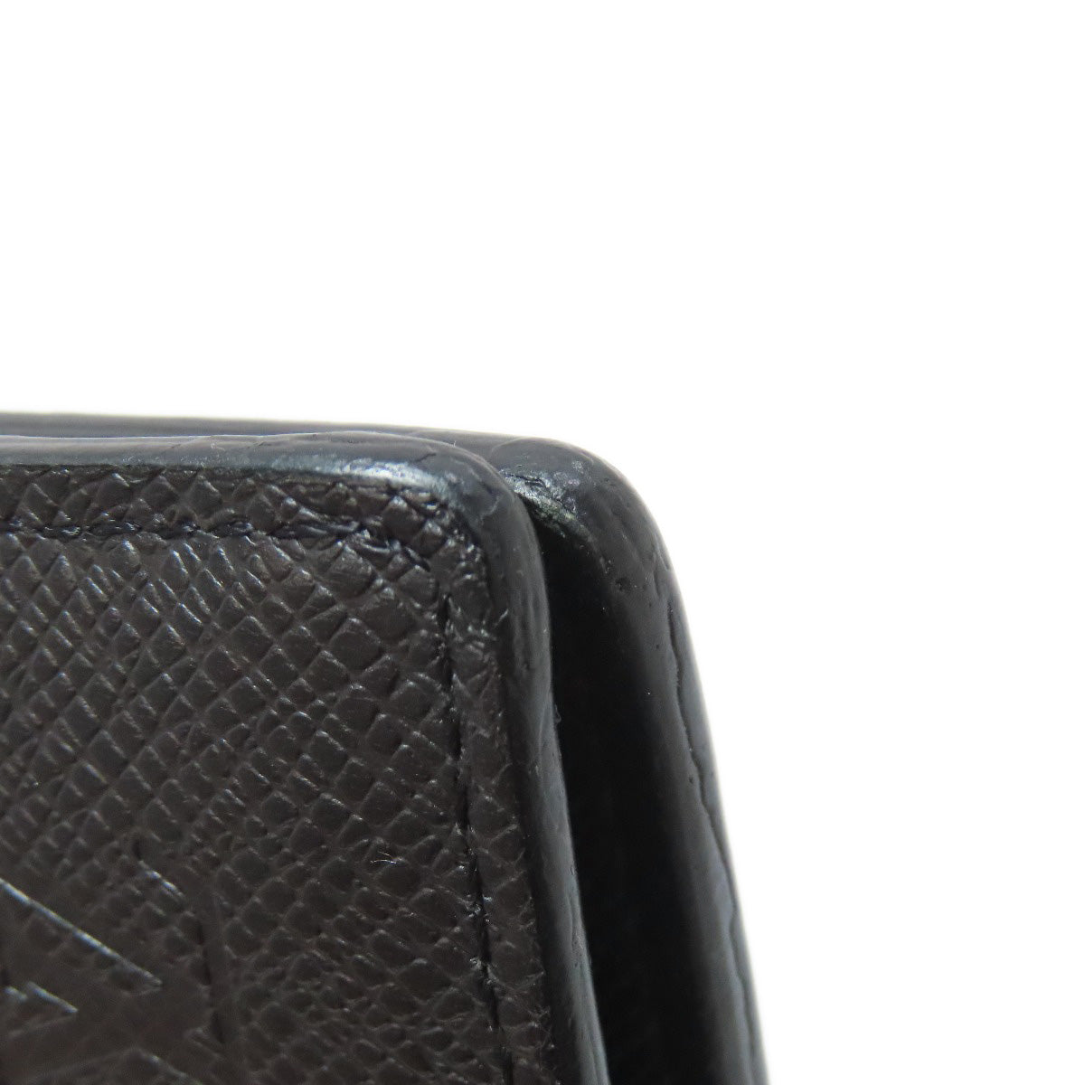 LOUIS VUITTON Long Wallet Purse M32654 Taiga Leather black Portefeuille・Brazza Former