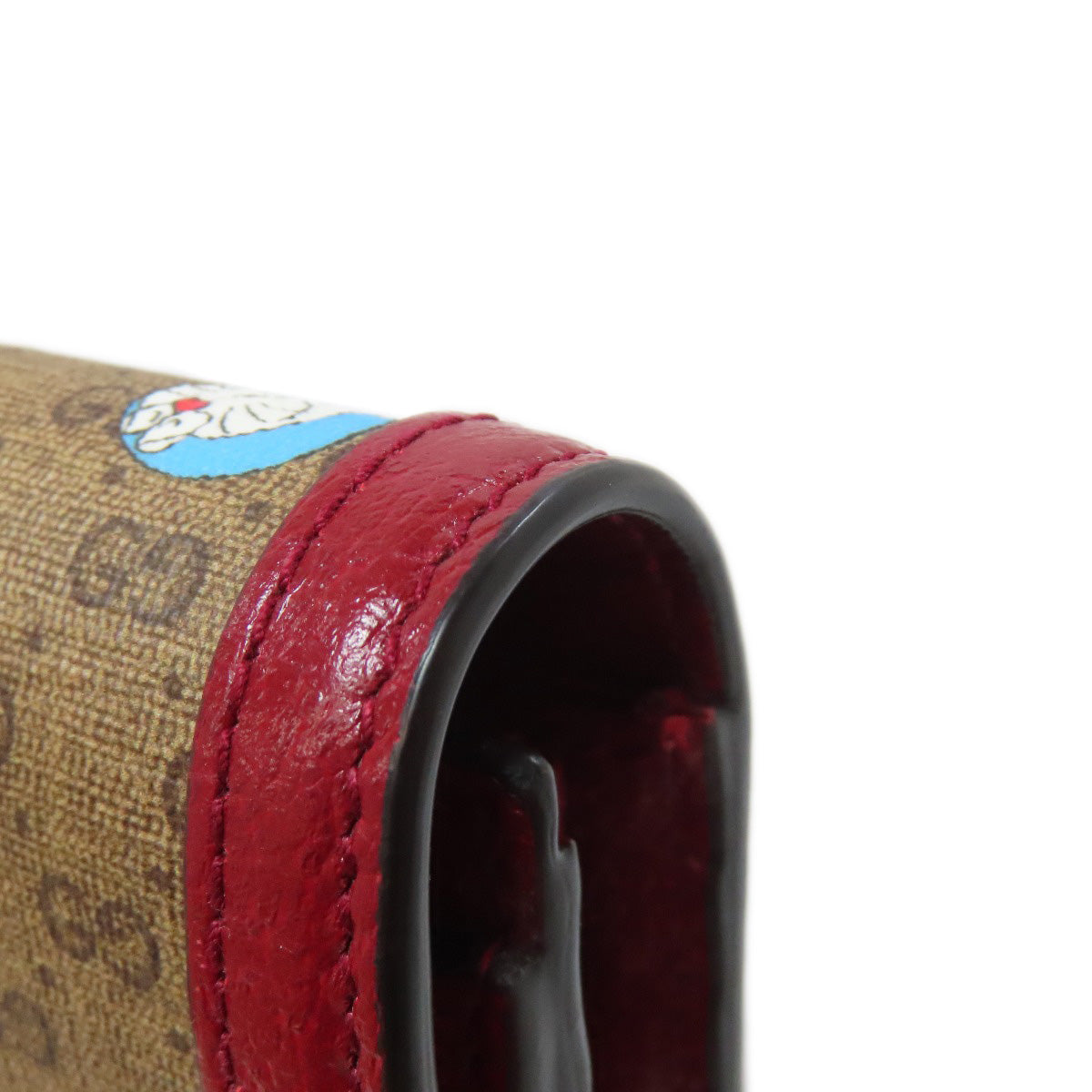 GUCCI Long Wallet Purse 647786 PVC Brown Doraemon collaboration