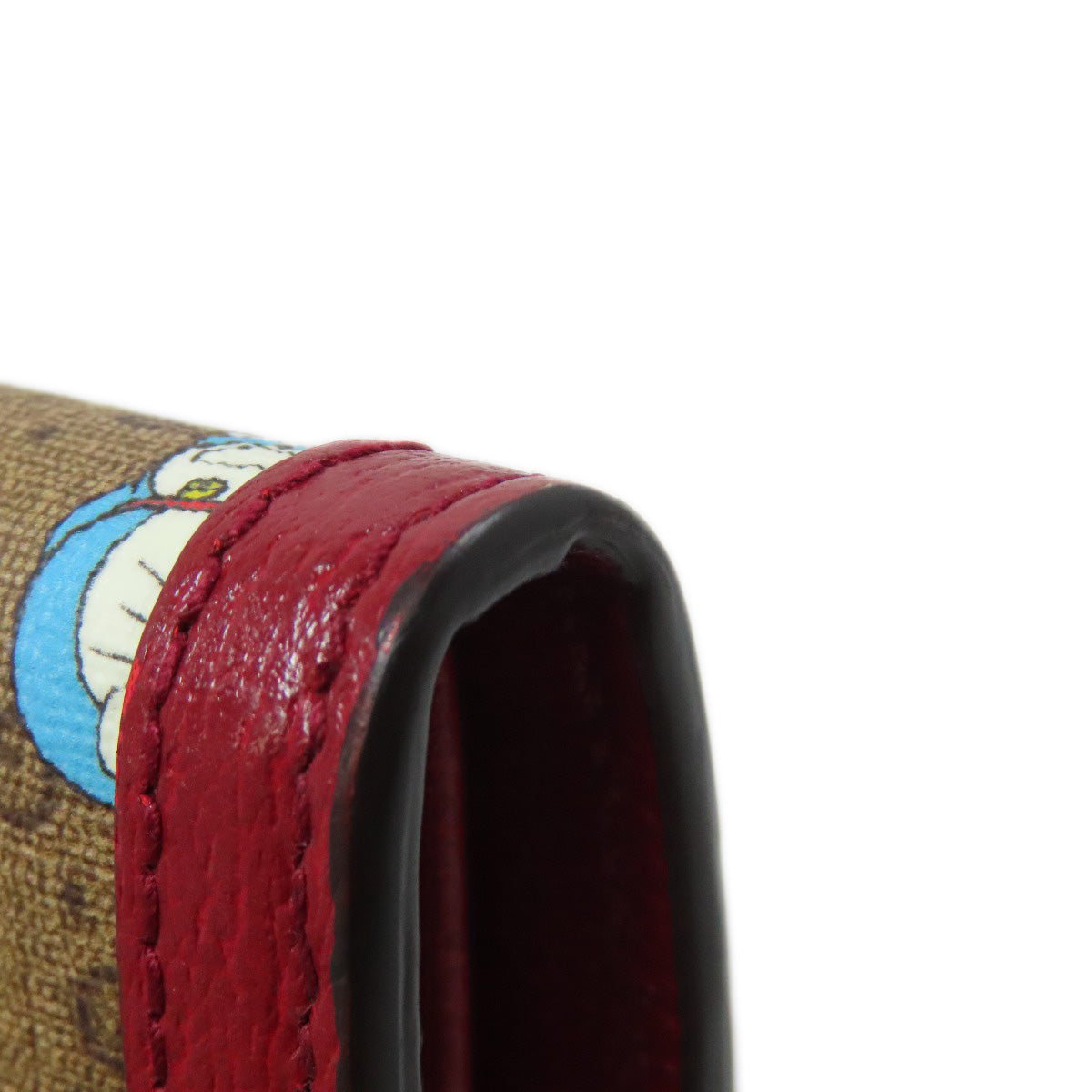 GUCCI Long Wallet Purse 647786 PVC Brown Doraemon collaboration