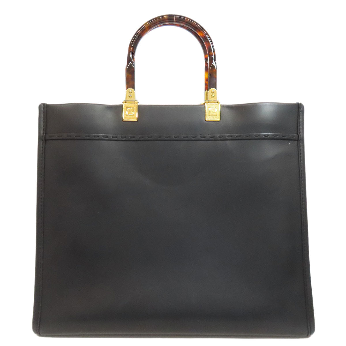FENDI Handbag Calfskin black Sunshine Medium 2WAY