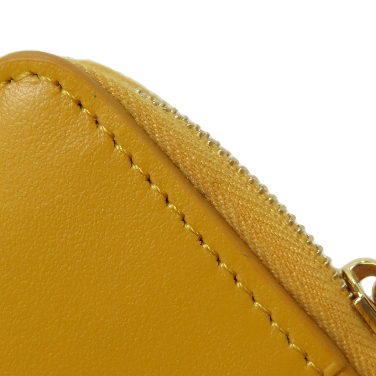 FENDI Bifold Wallet leather yellow FF Cube
