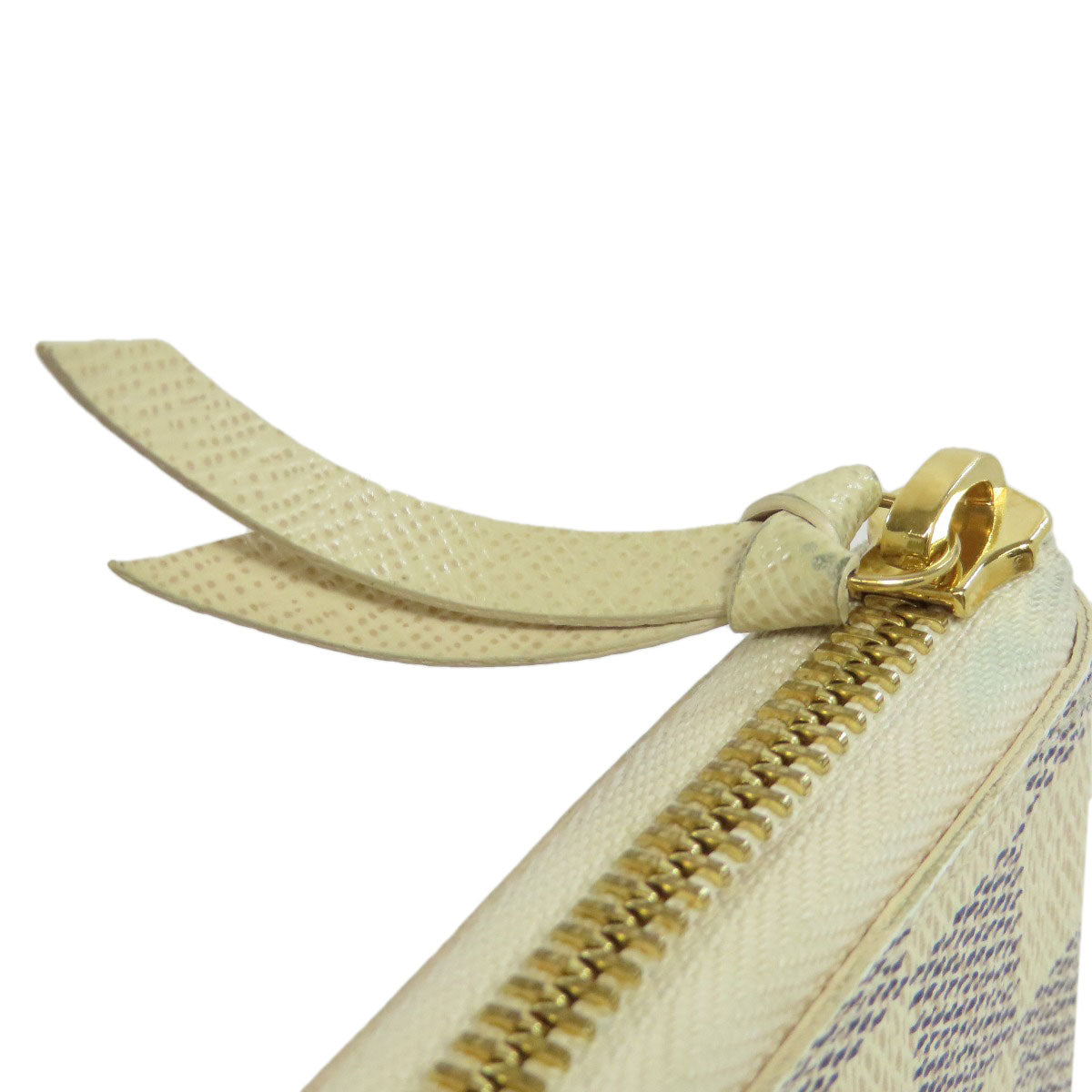 LOUIS VUITTON Long Wallet Purse N61210 Damier canvas white Portefeuille Clemence