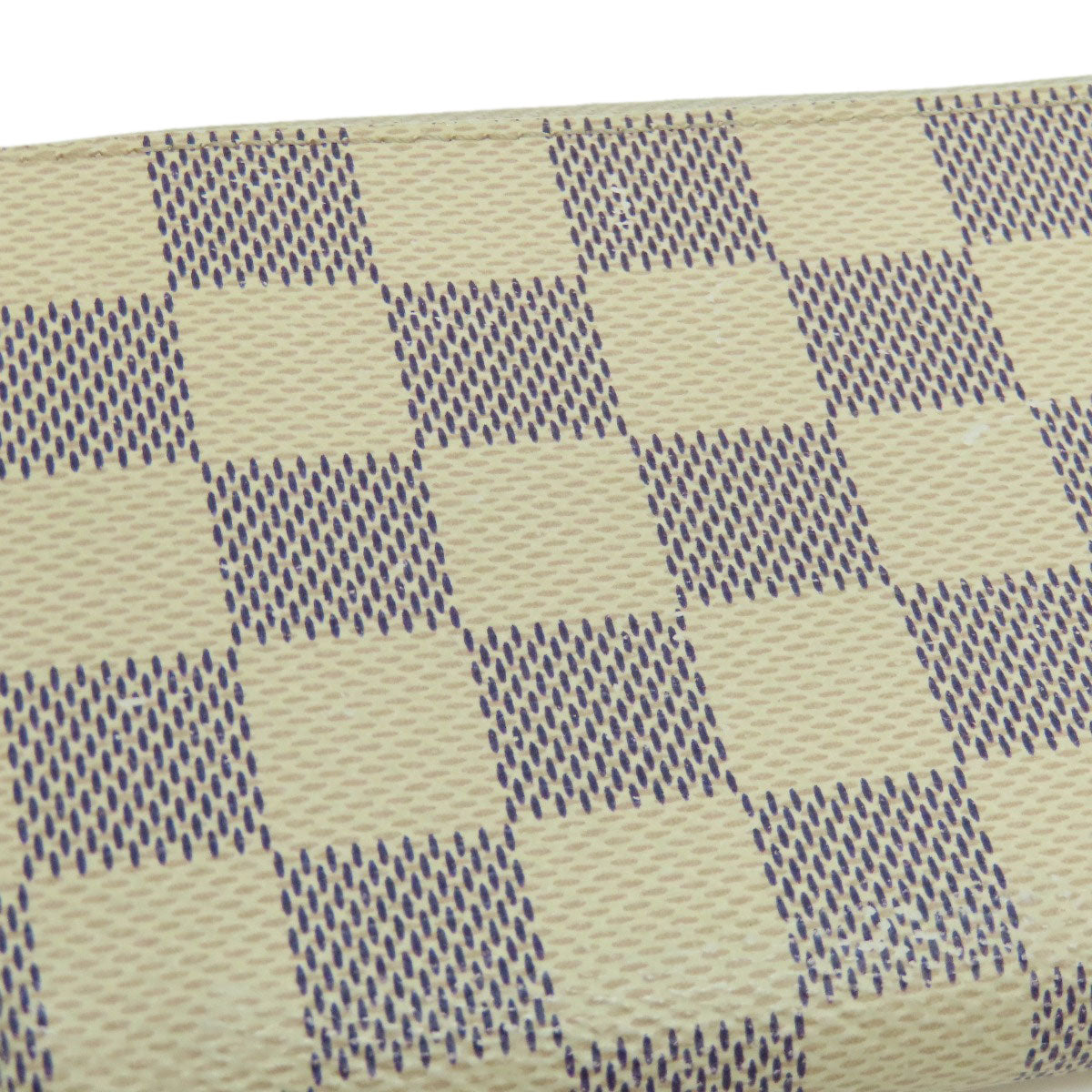LOUIS VUITTON Long Wallet Purse N61210 Damier canvas white Portefeuille Clemence
