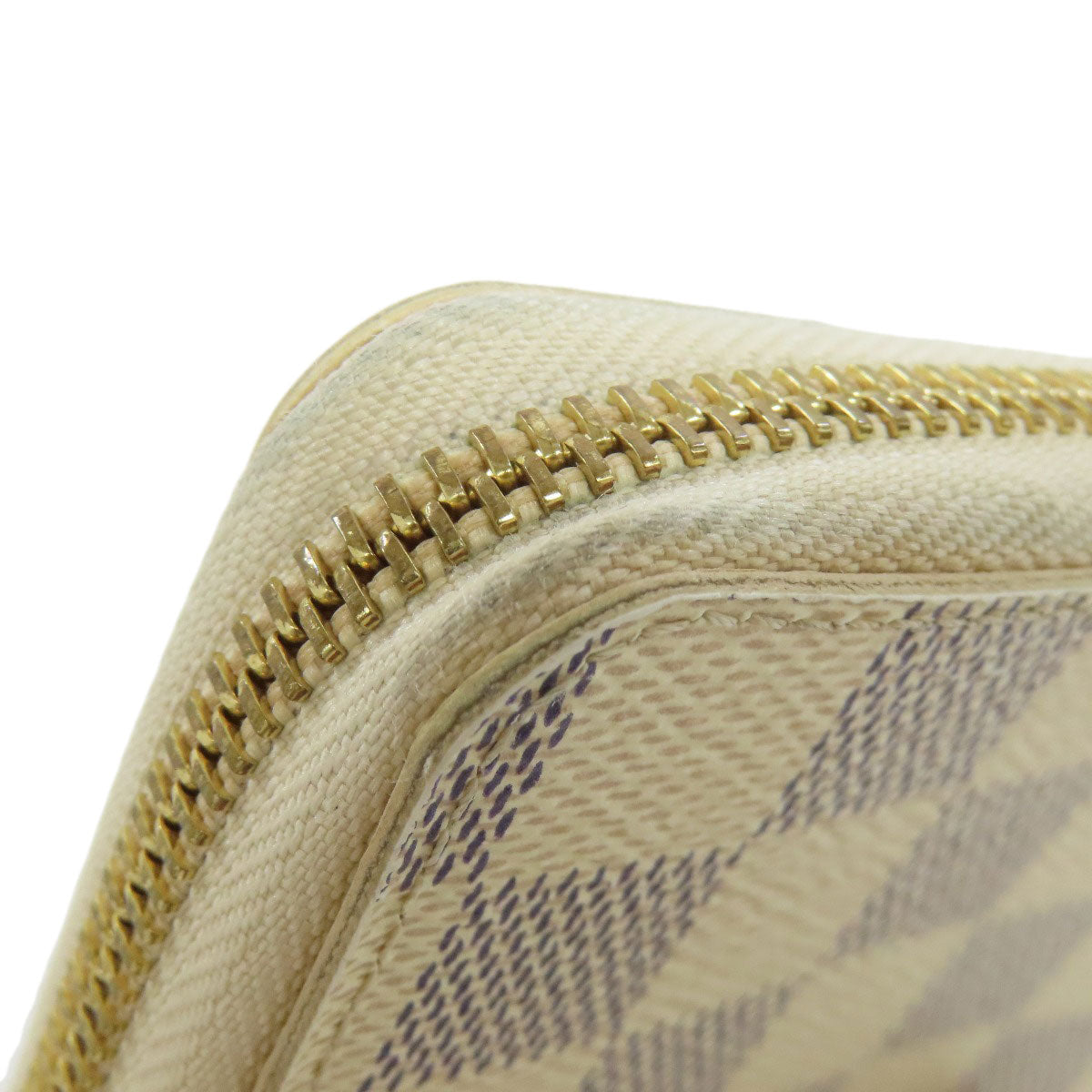 LOUIS VUITTON Long Wallet Purse N61210 Damier canvas white Portefeuille Clemence